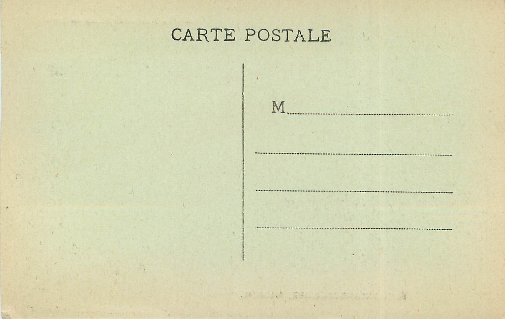 CPA L'Auvergne Le Sommet du Plomb du Cantal — Rückseite
