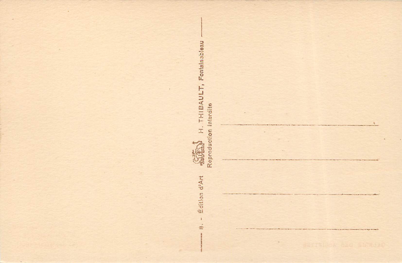 Geburt von Ludwig XIII. — Fontainebleau — H. THIBAULT — Rückseite