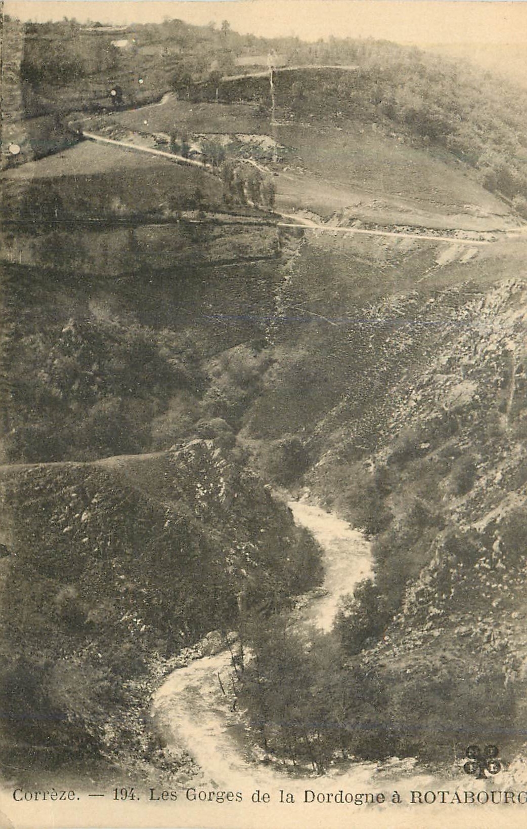 CPA Correze Les Gorges de la Dordogne a Rotabourg