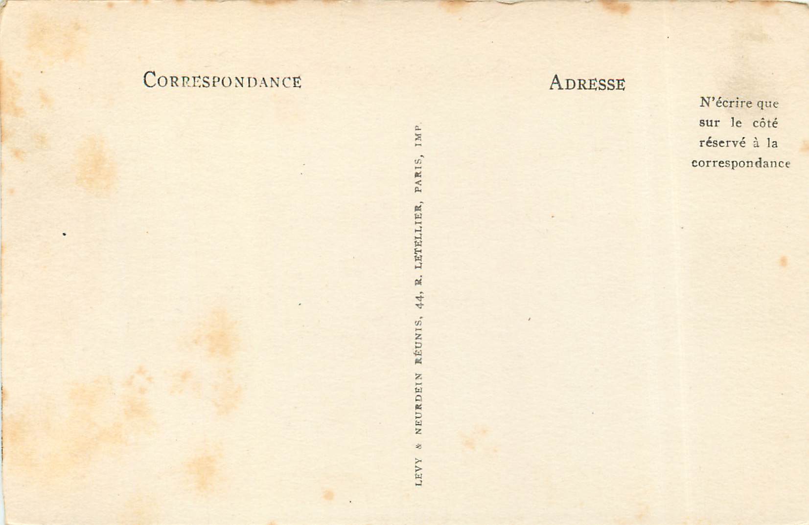 CPA Lyon Ascenseur de la Tour Archeveche et Basilique de Fourviere — Verso