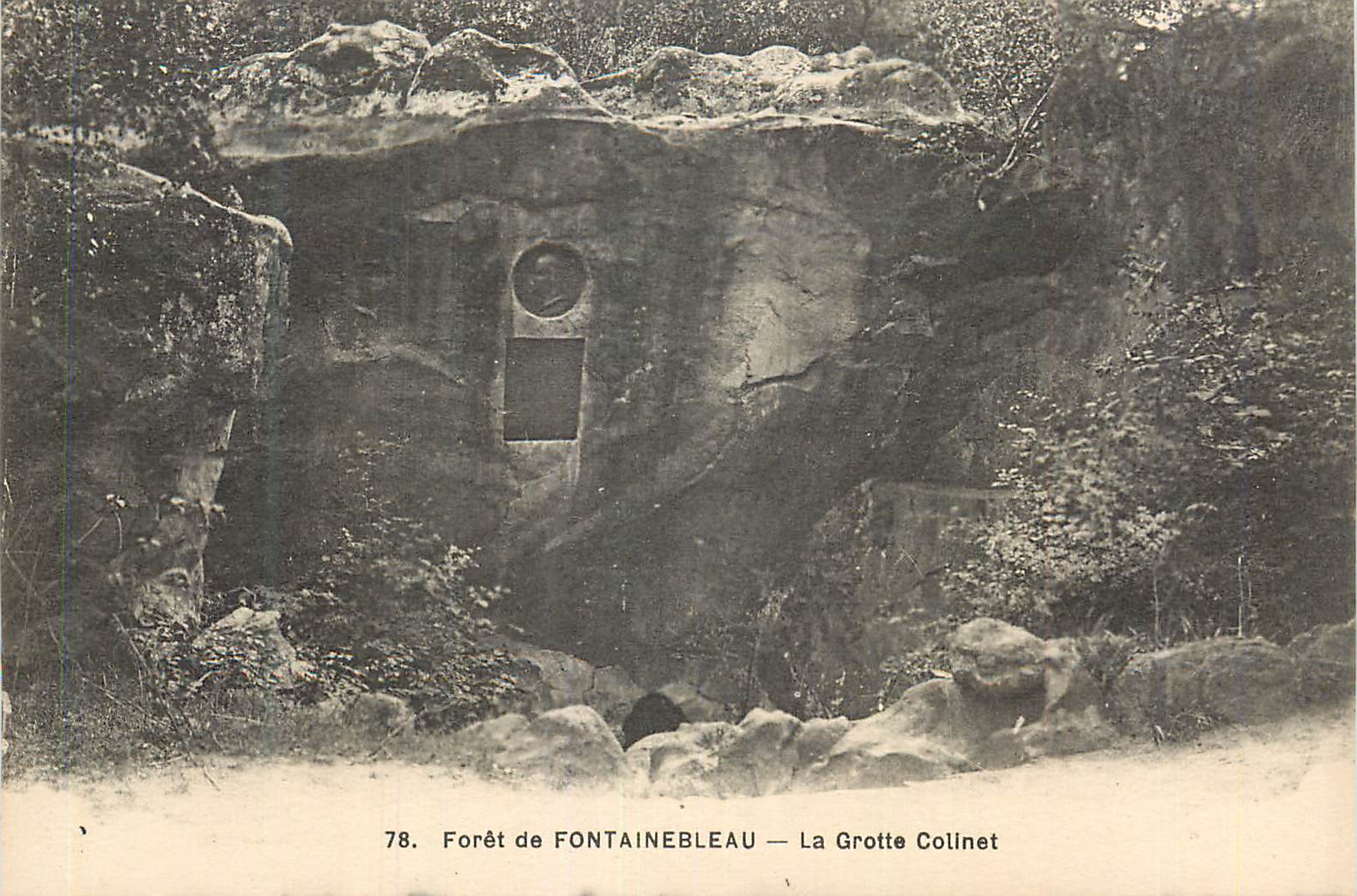 Forêt de FONTAINEBLEAU — La Grotte Colinet — n°78