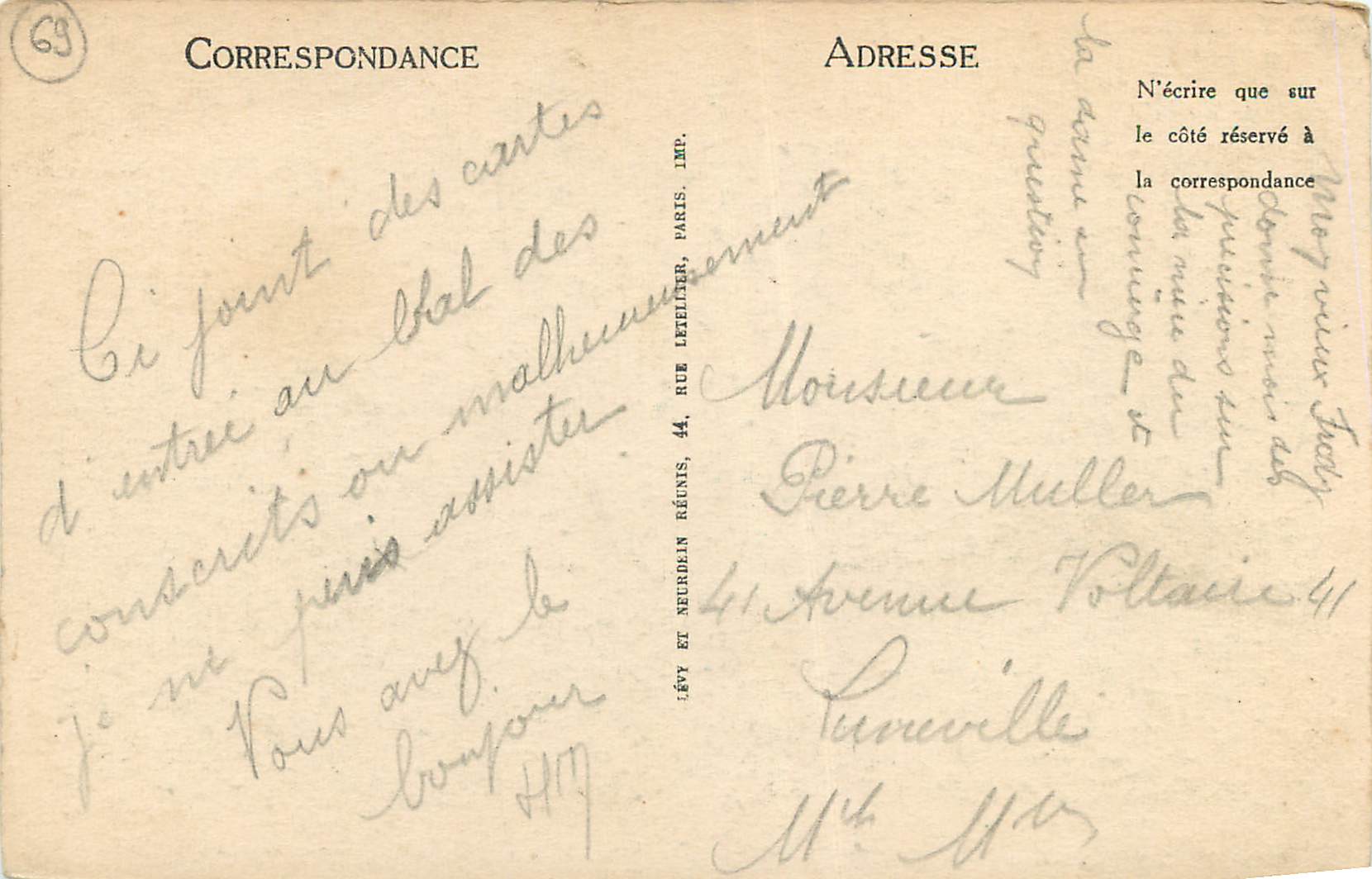CPA Lyon Palais du Commerce La Bourse — Verso