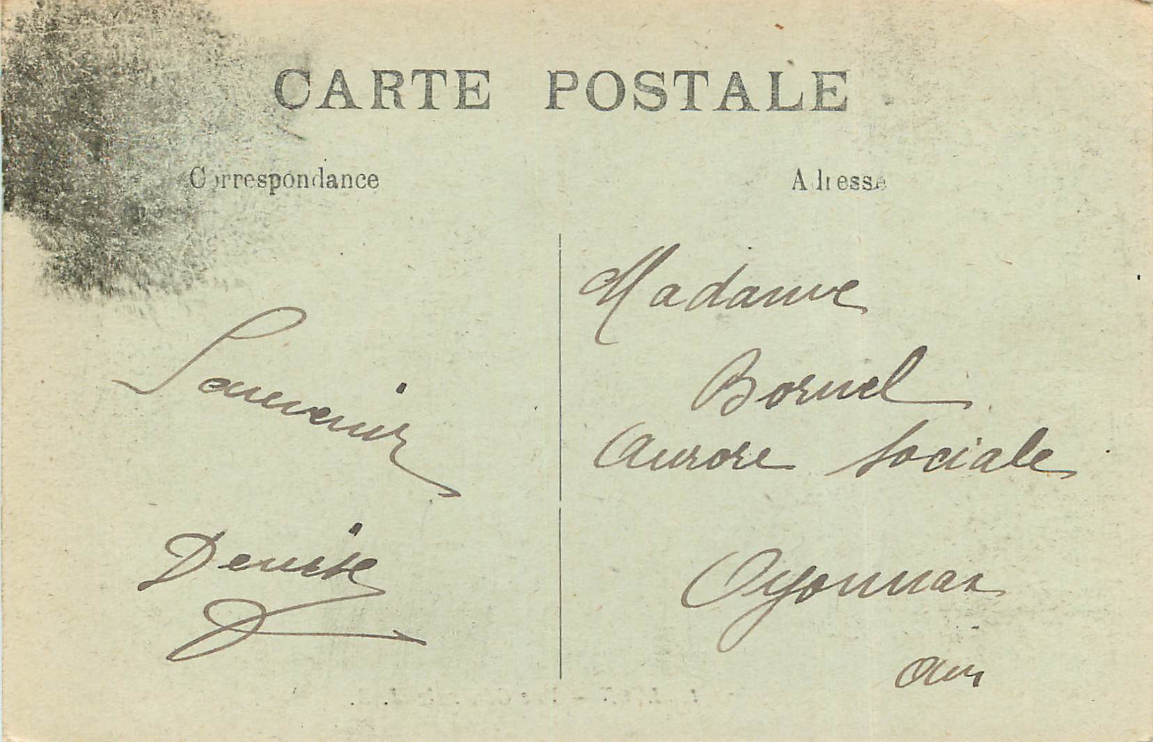CPA Lyon Vue Generale — Verso
