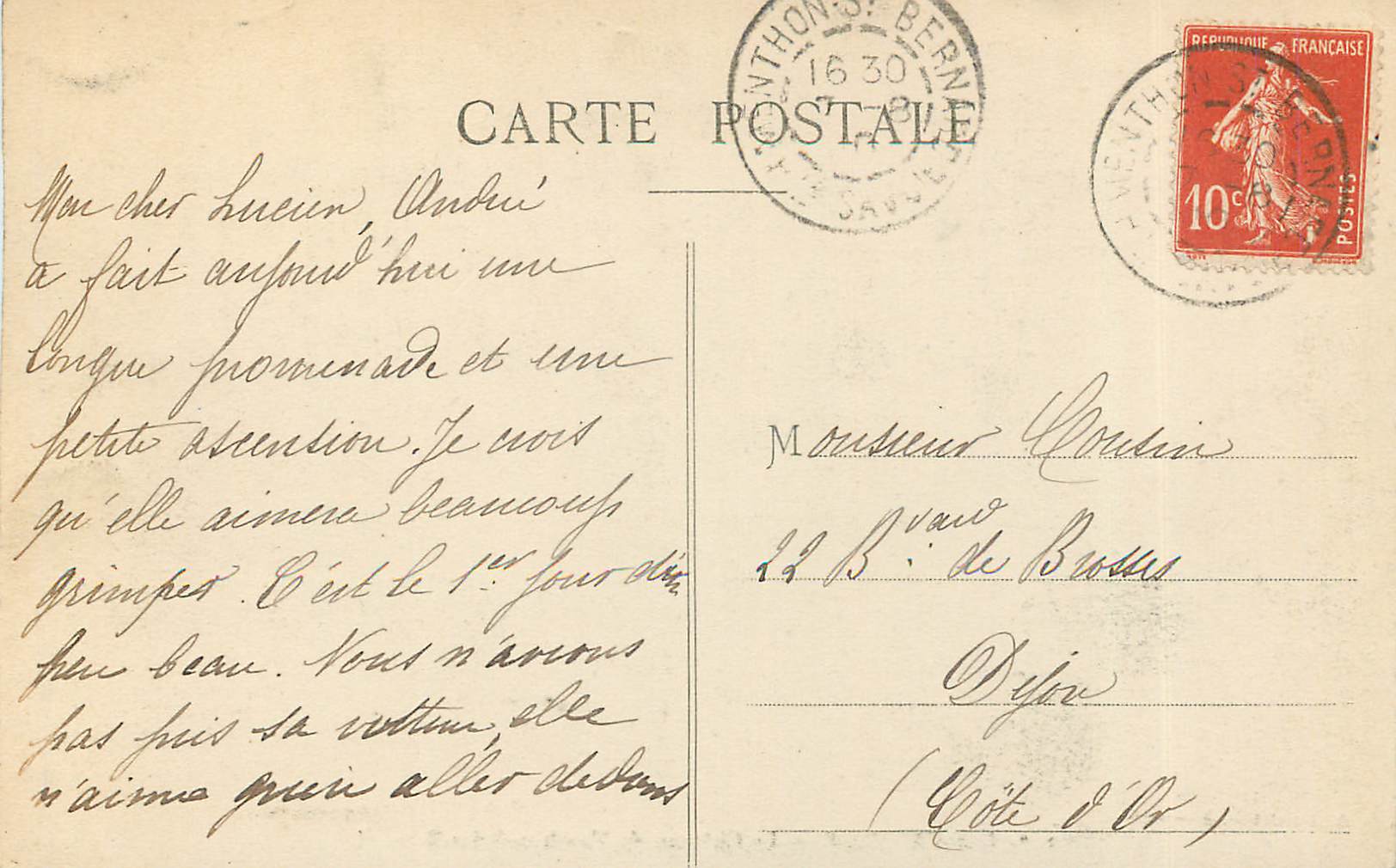 Lac d'ANNECY — Le Château de Menthon-Saint-Bernard — A. Gardet — Annecy — Rückseite