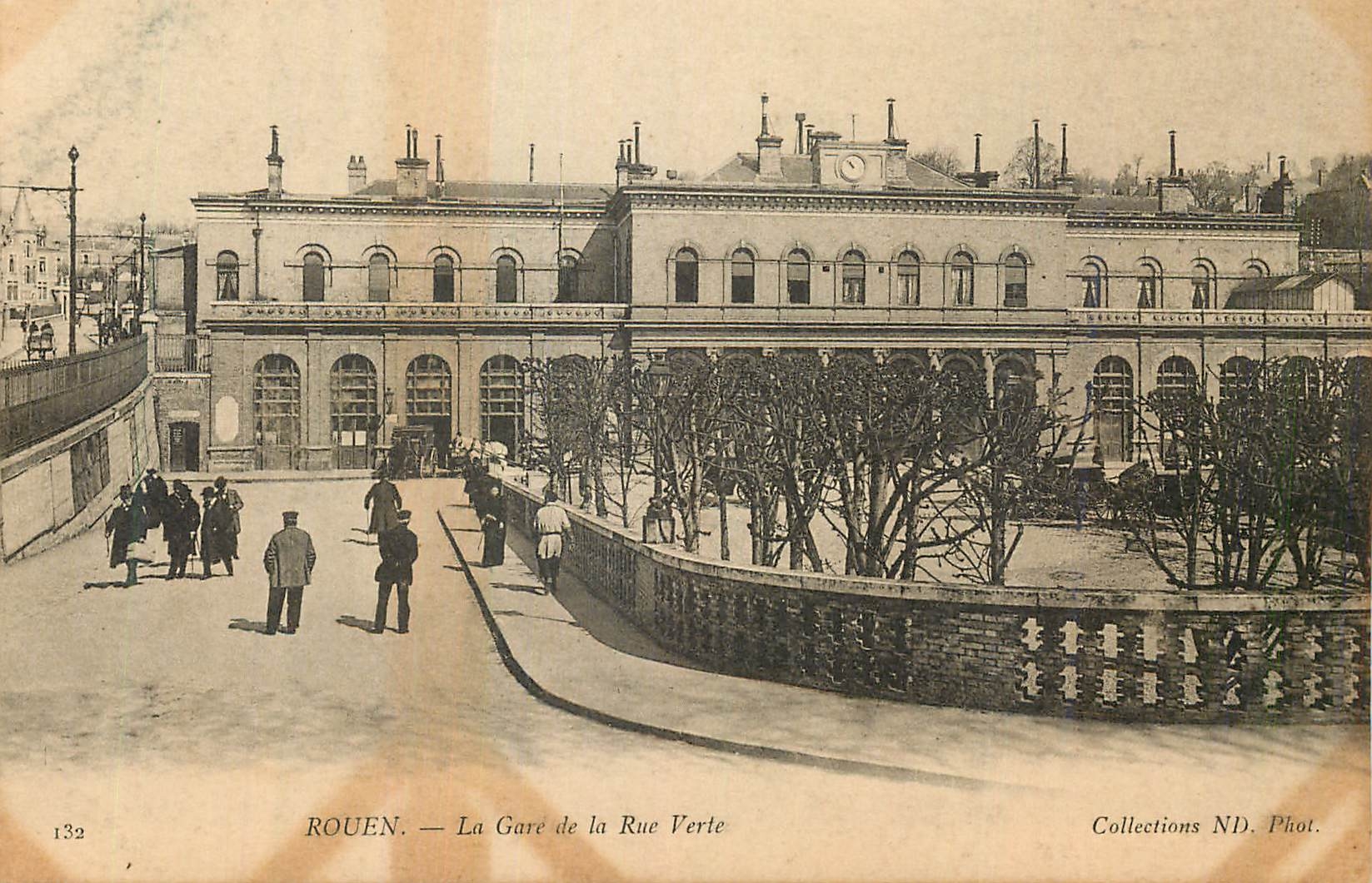CPA Rouen La Gare de la Rue Verte