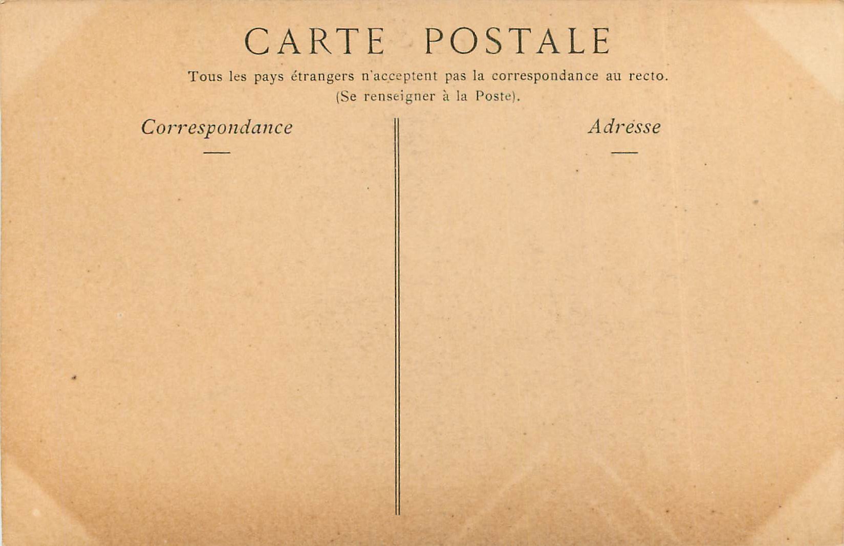 CPA Rouen La Gare de la Rue Verte — Rückseite