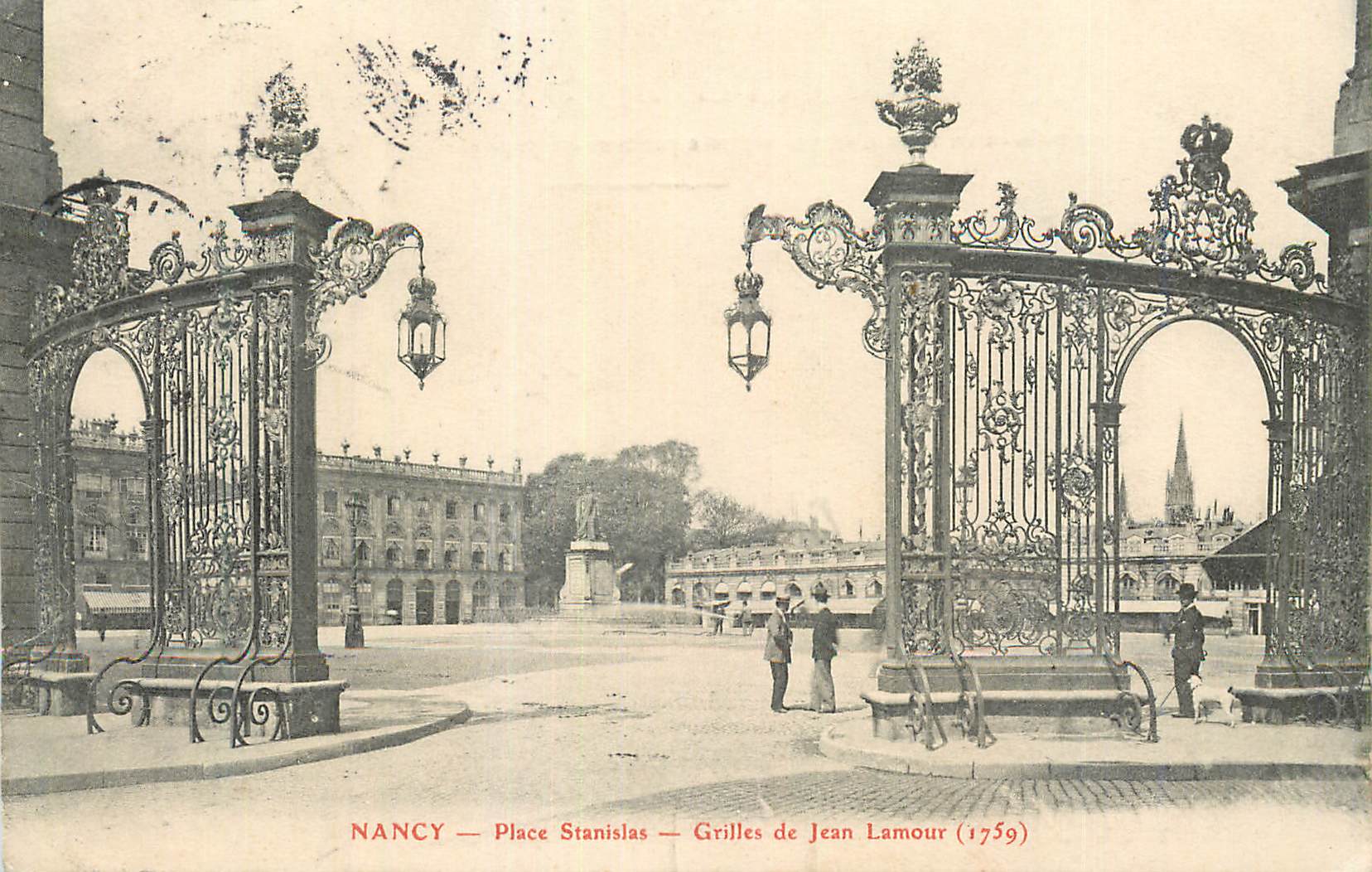 CPA Nancy Place Stanislas Grilles de Jean Lamour (1759)