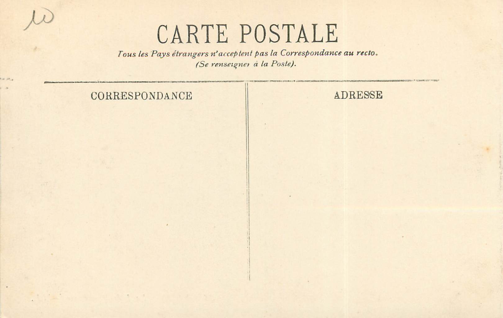 CPA Nice La Jetee-Promenade — Rückseite