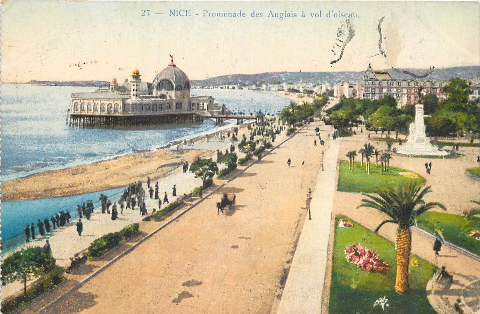 CPA Nice Promenade des Anglais a vol d'oiseau