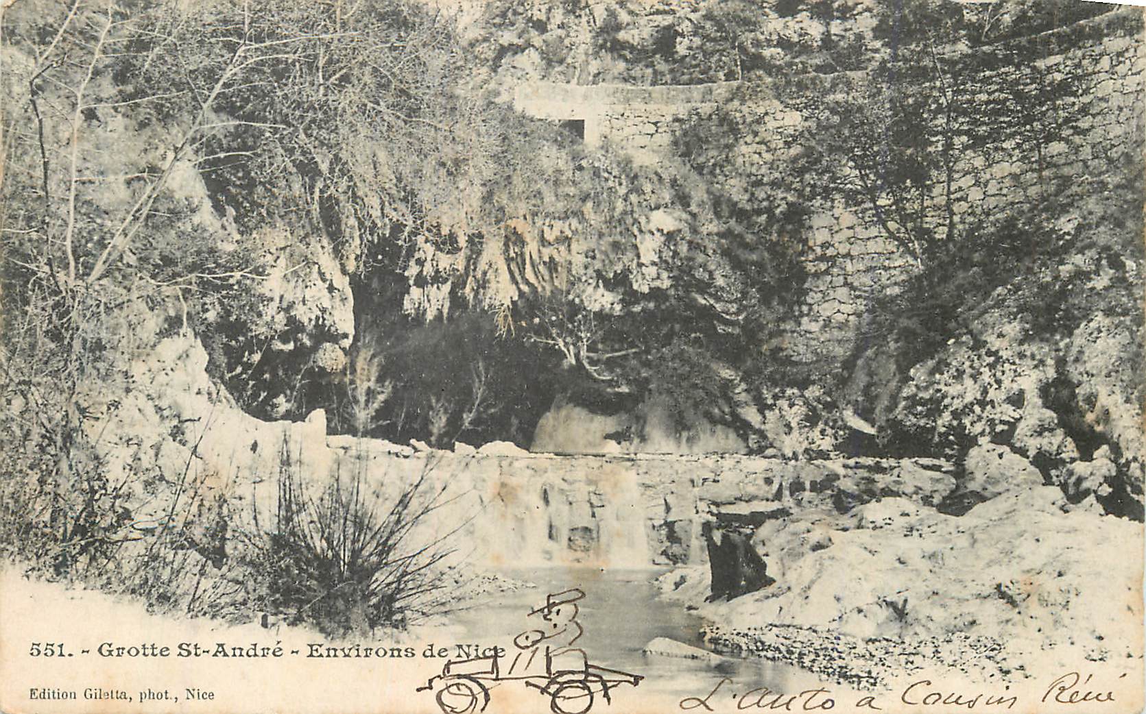 CPA Grotte St Andre Environs de Nice
