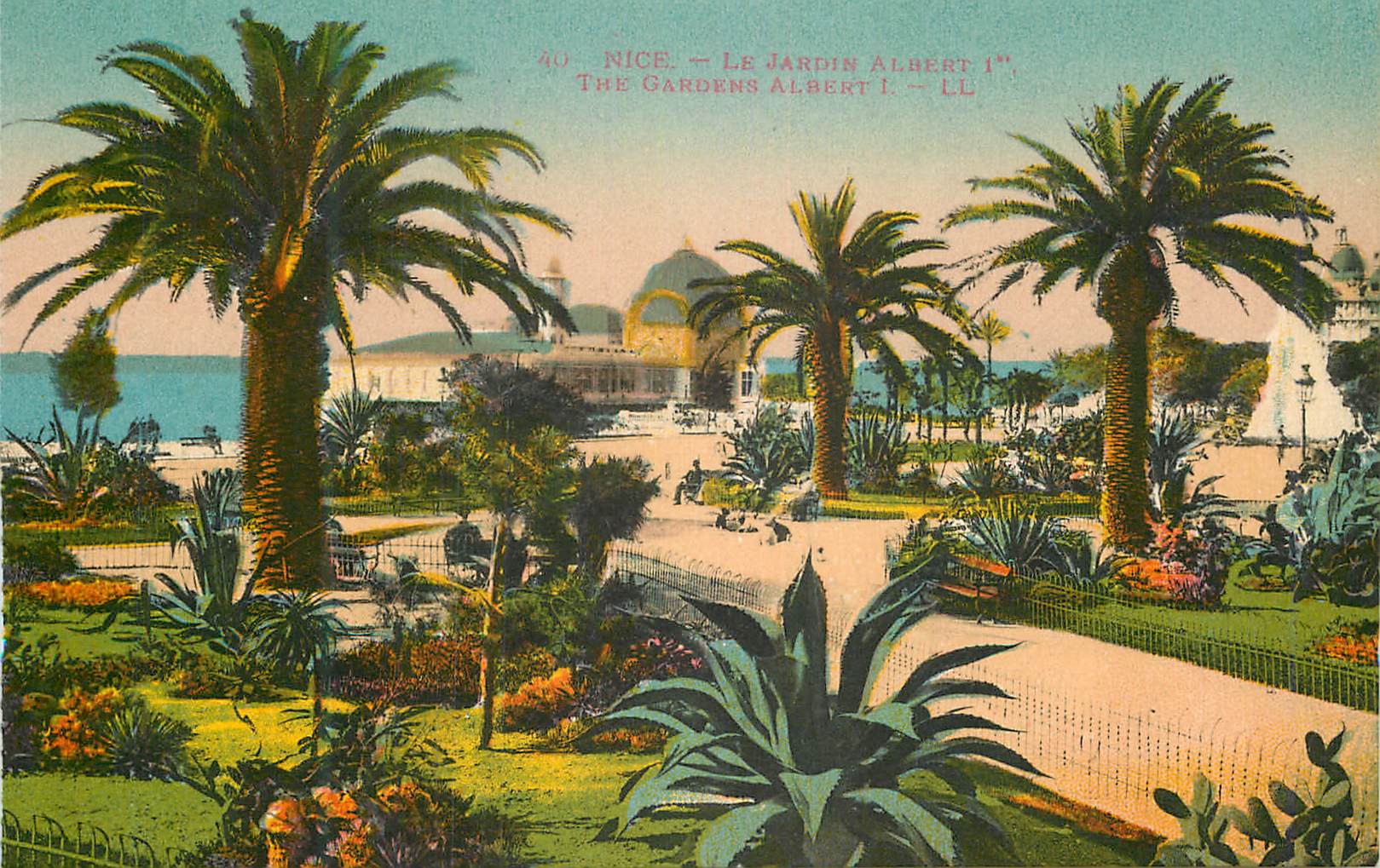 CPA Nice Le Jardin Albert Ier