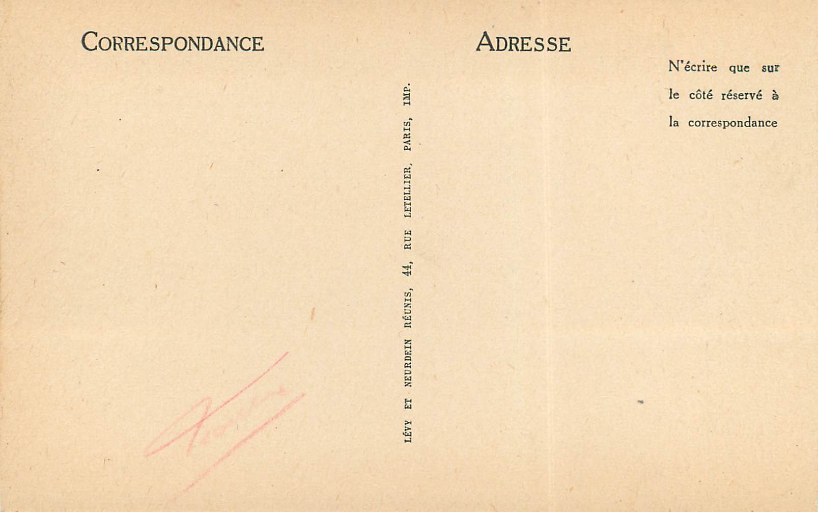 CPA Nice Le Jardin Albert Ier — Verso