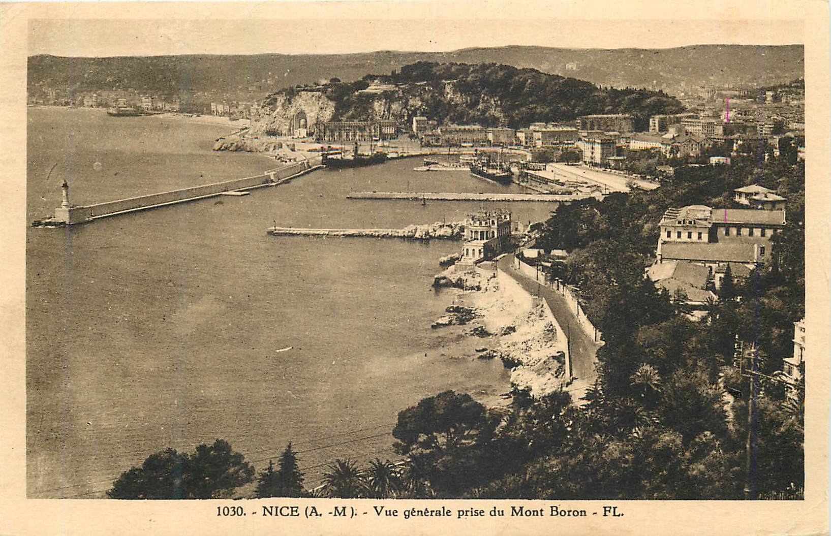 CPA Nice Vue generale prise du Mont Boron