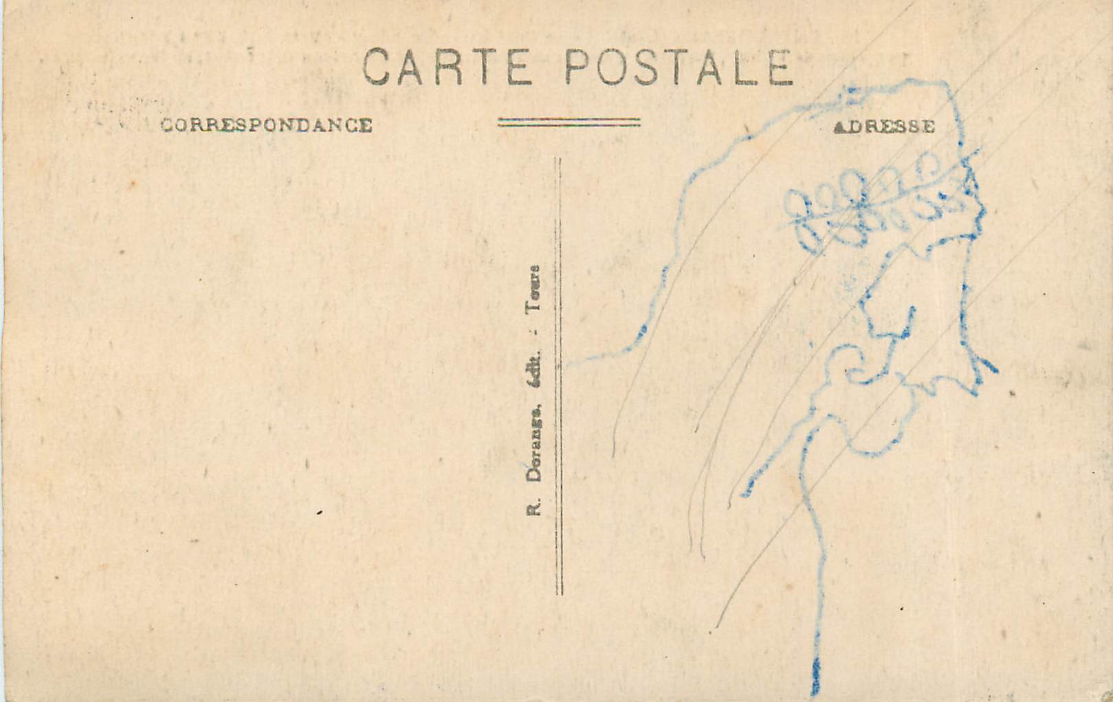 CPA Chenonceaux (I et L) Le Chateau — Rückseite