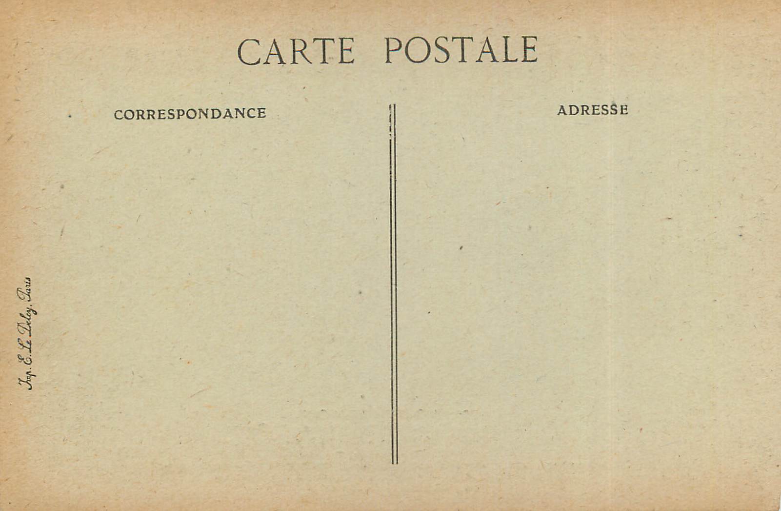 Mont Saint-Michel — Réfectoire des Moines — La Chaire — Éditeur J. & E. Dely, Paris, n°92 — Verso