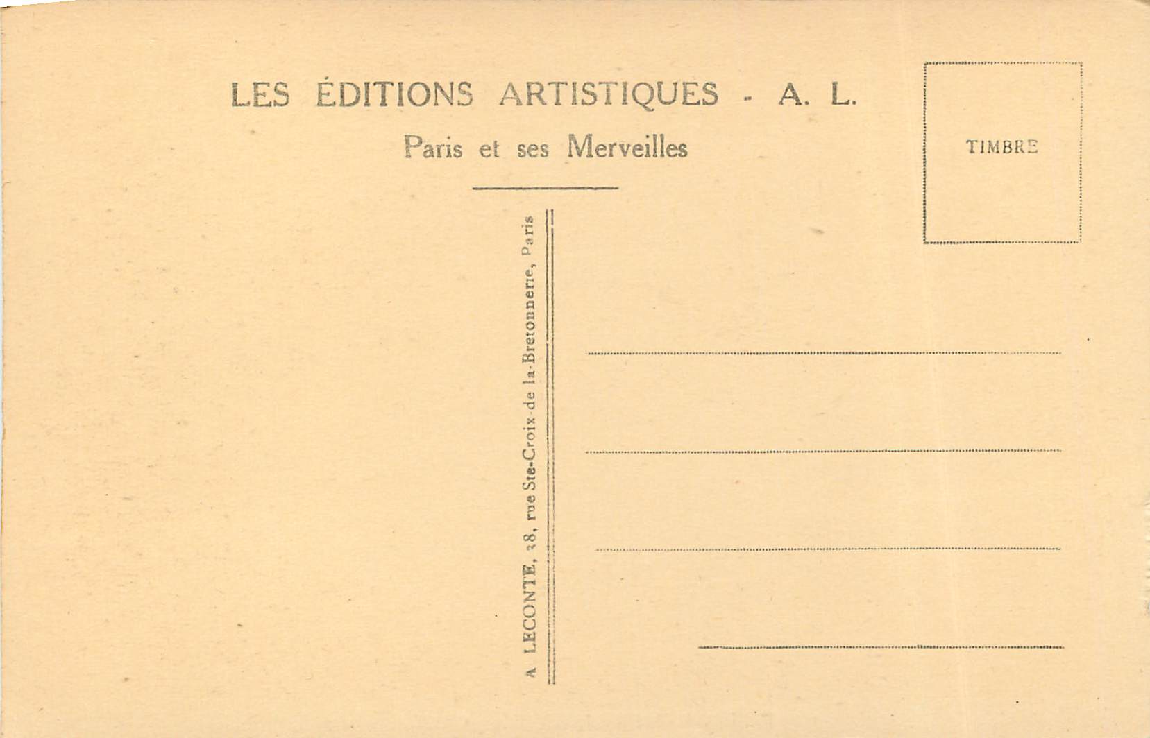 CPA Paris Musee du Louvre Corot Paysage — Verso