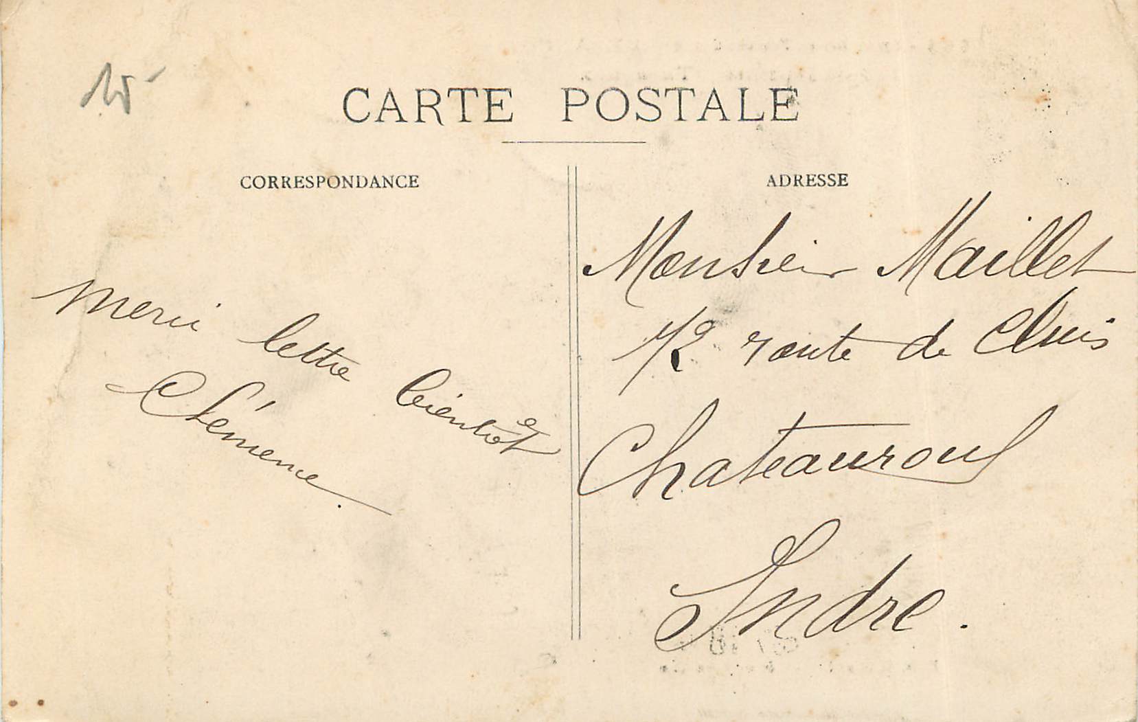 CPA Besancon Le Doubs a Meregran Tavagnoz — Rückseite