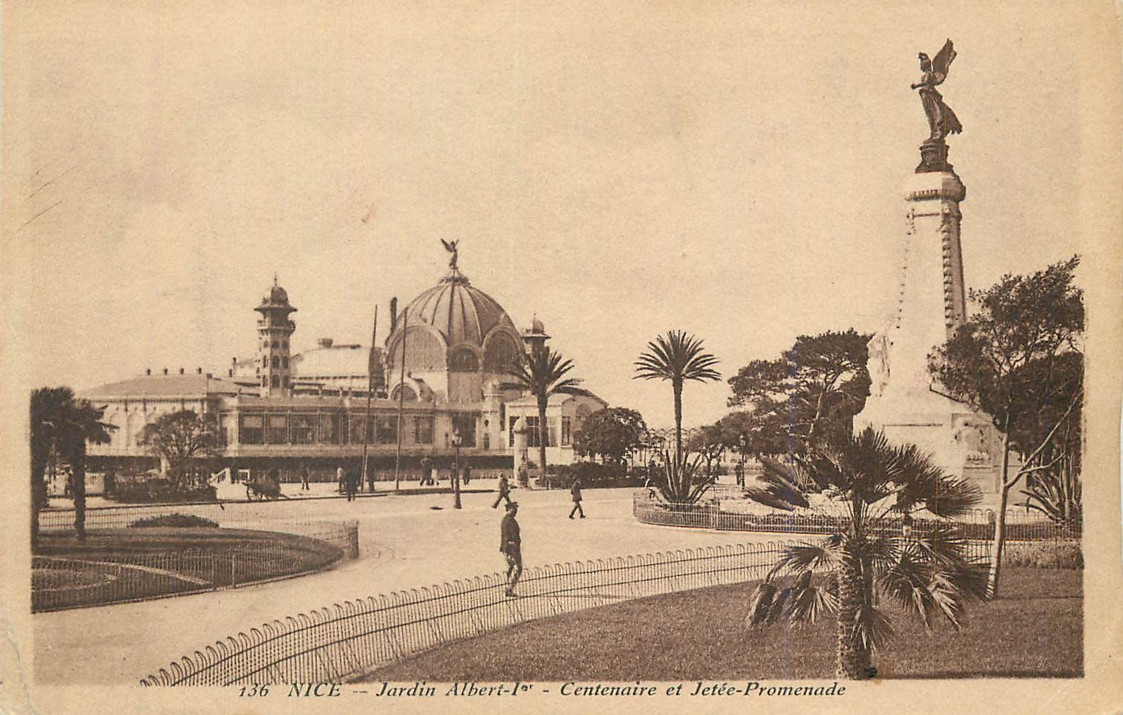 CPA Nice Jardin Alber Ier Centenaire et Jetee-Promenade