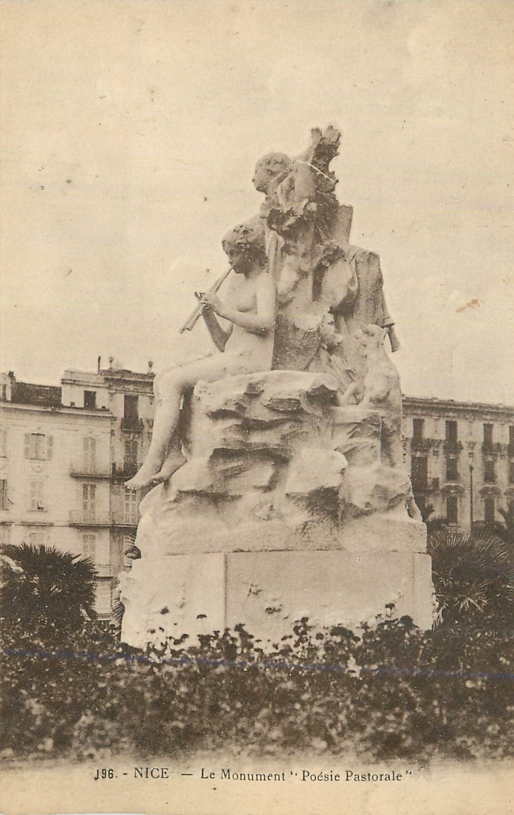 CPA Nice Le Monument Poesie Pastorale