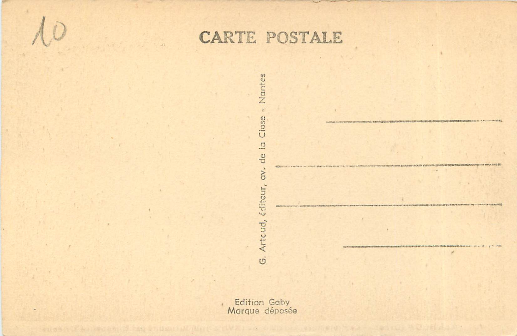 CPA Alencon (Orne) La Prefecture bel hotel du XVIIe s qui fut habite par Elisabeth d'Orleans — Rückseite