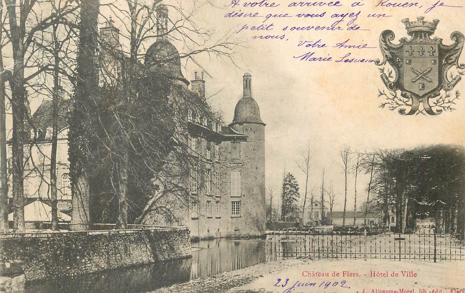 CPA Chateau de Flers Hotel de Ville