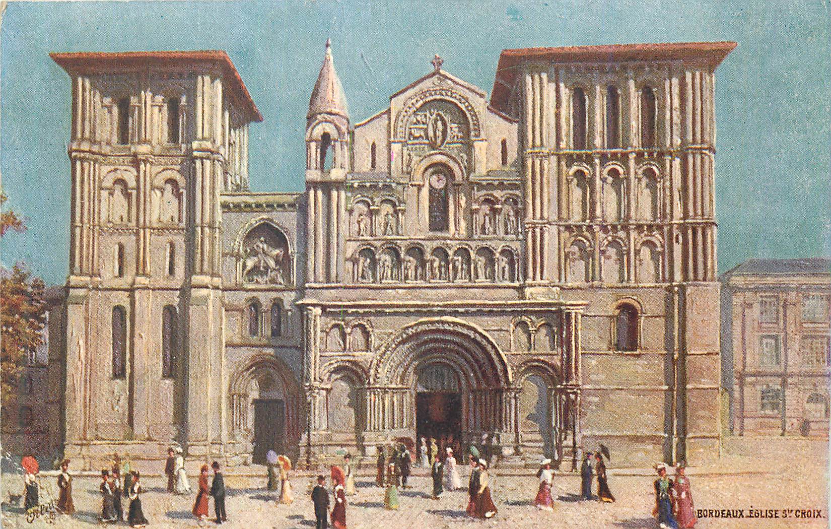 CPA Bordeaux Eglise Ste Croix