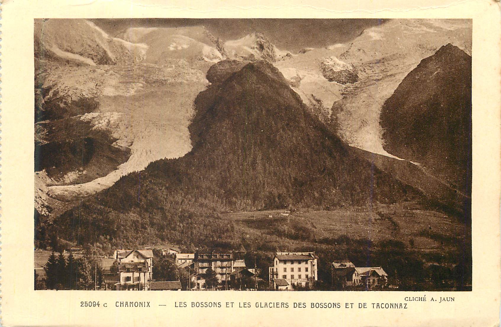CPA Chamonix Les Bossons et les Glaciers des Bossons et de Taconnaz