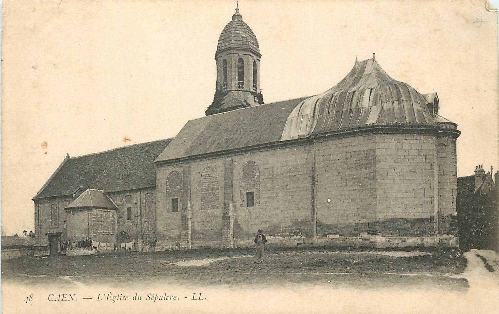 CPA Caen L'Eglise du Sepulere