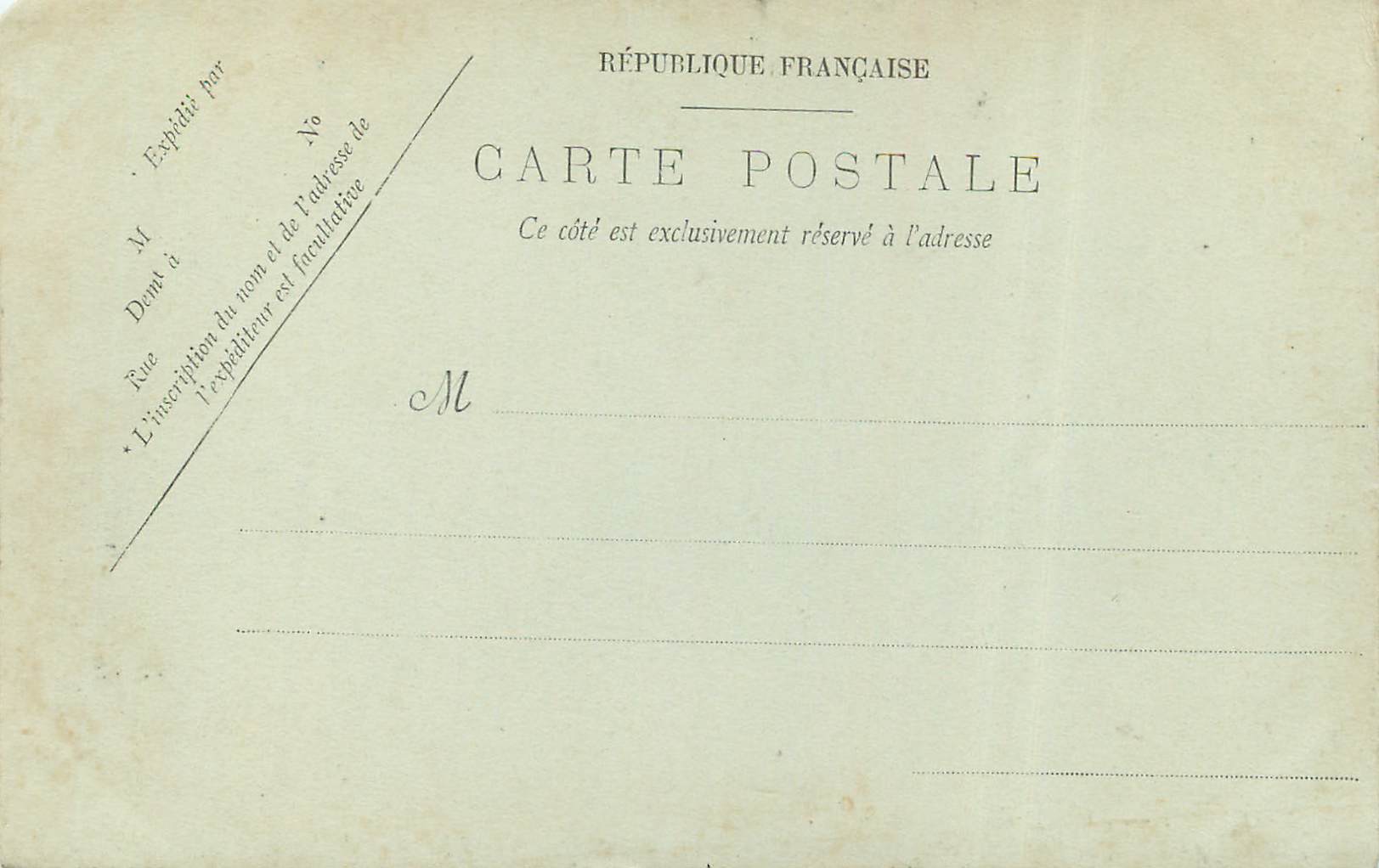 CPA Caen L'Eglise du Sepulere — Verso
