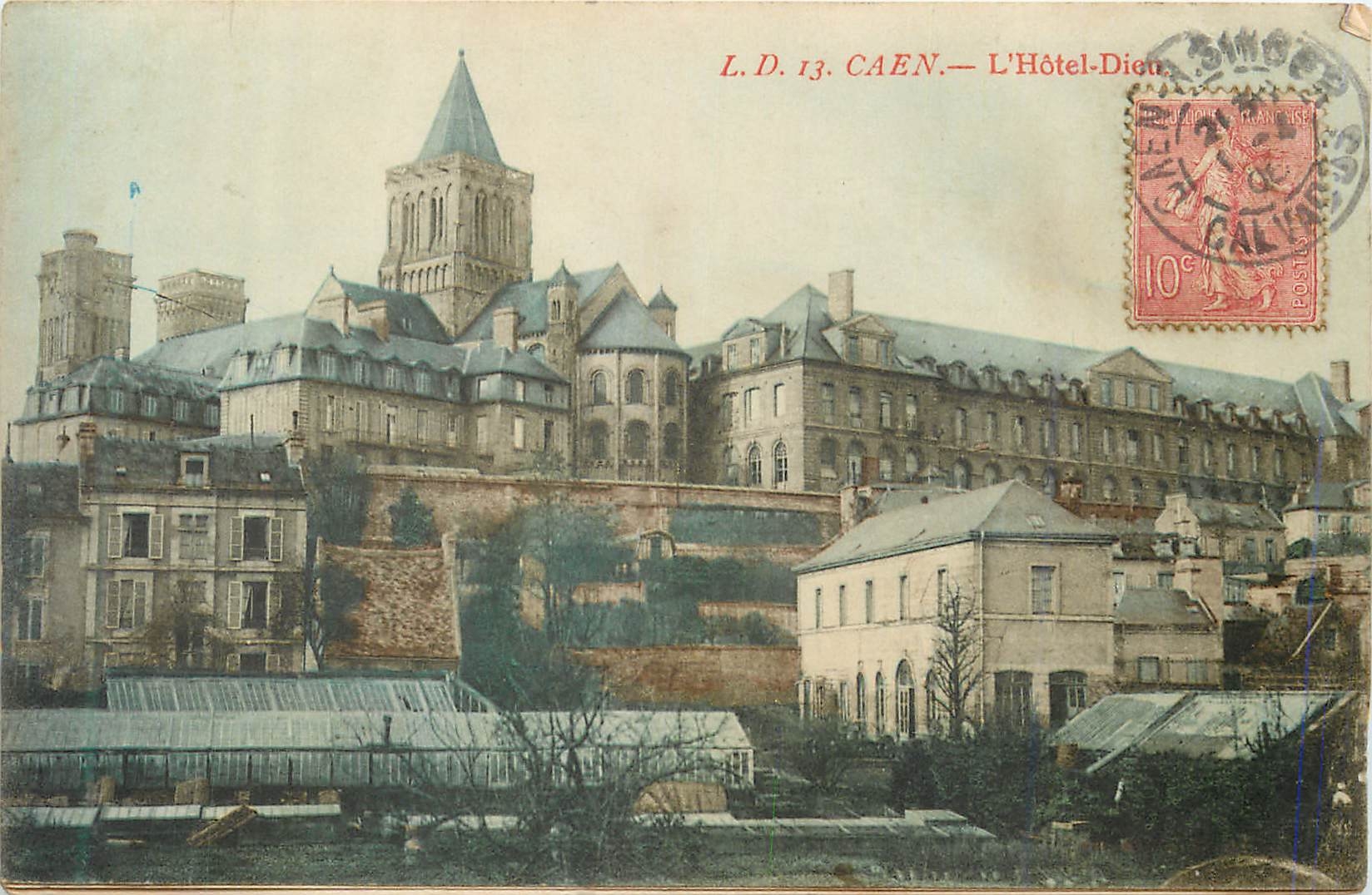 CPA Caen L'Hotel Dieu