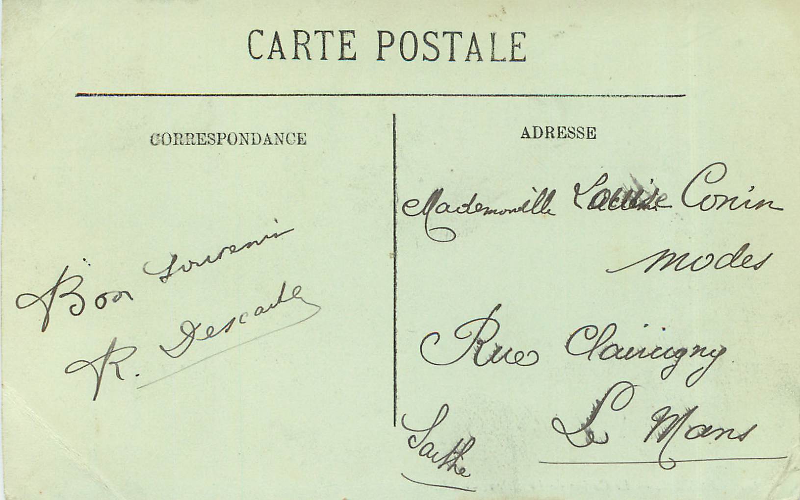 CPA Royan Le Casino de Foncillon Tramway — Rückseite