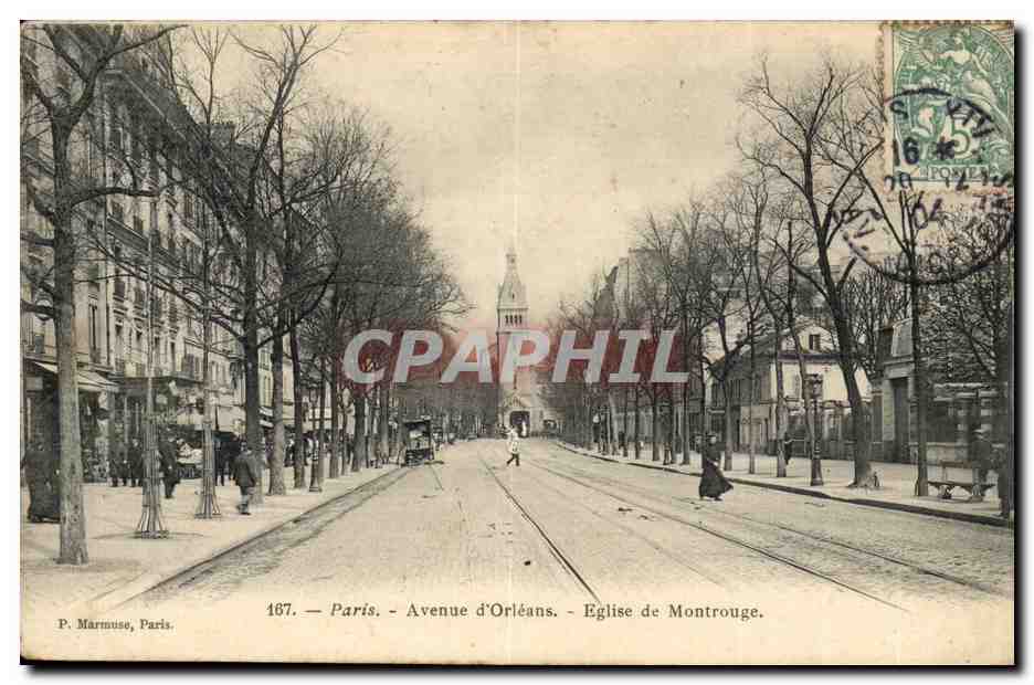 Paris - Avenue d'Orléans - Église de Montrouge