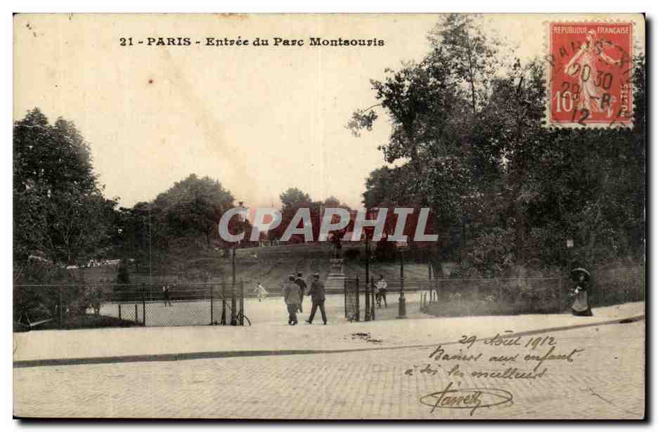 PAriS (14) CPA Entree du parc Montsouris