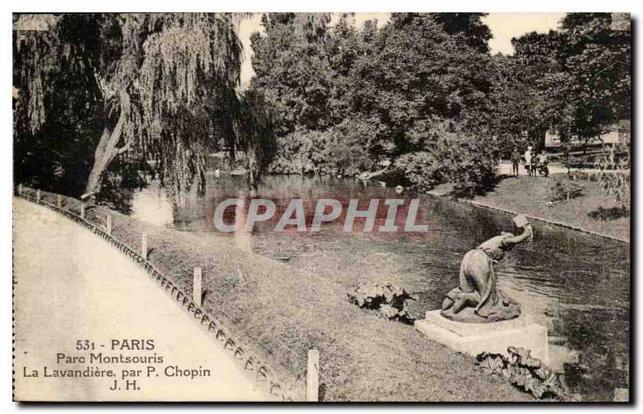 PAriS (14) CPA parc Montsouris la lavandiere par P Chopin