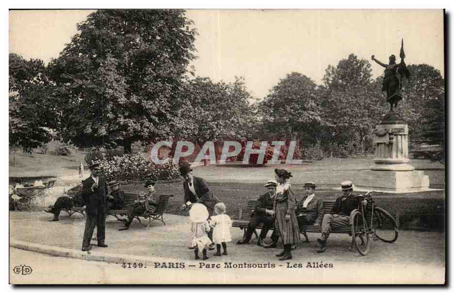 PARIS — Parc Montsouris — Les Allées — Éditeur E.D. n° 4149