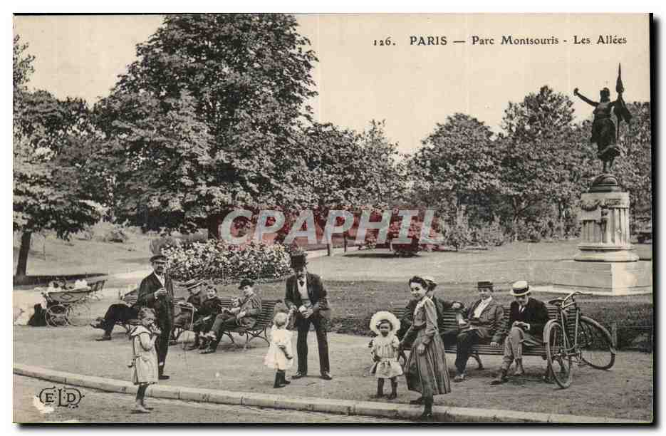 PARIS — Parc Montsouris — Les Allées — Éditeur ELD, n° 126