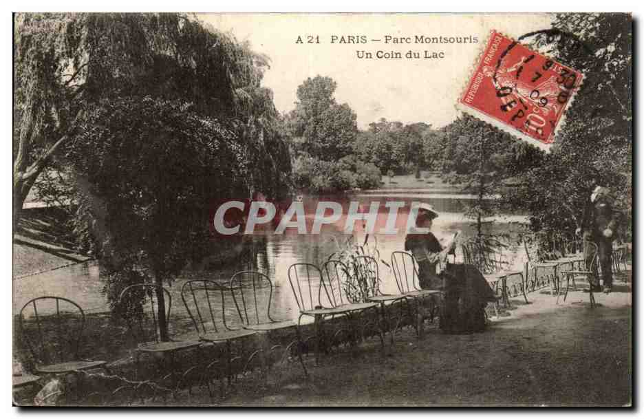 PAriS (14) CPA parc Montsouris Un coin du lac