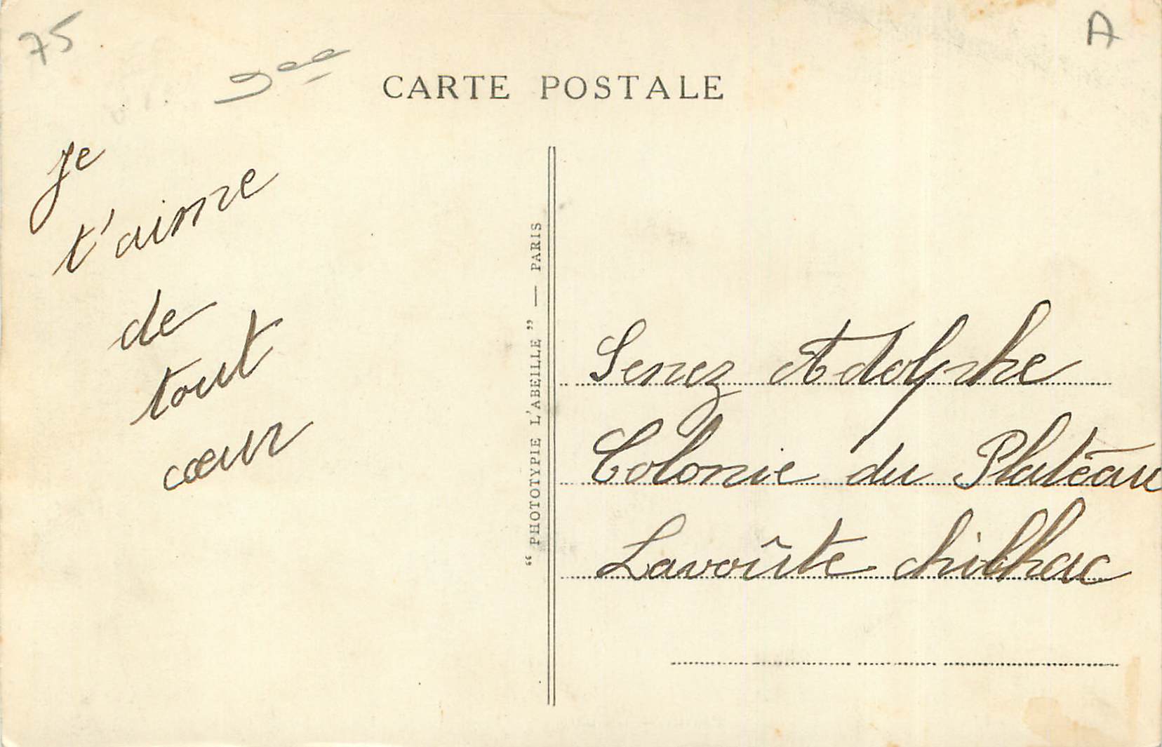 CPA Paris L Opera  — Verso