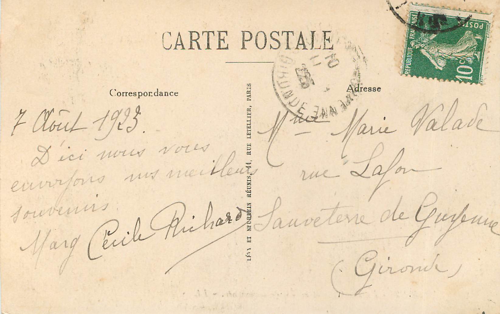 CPA Lourdes La Basilique et la Vierge couronnee  — Verso