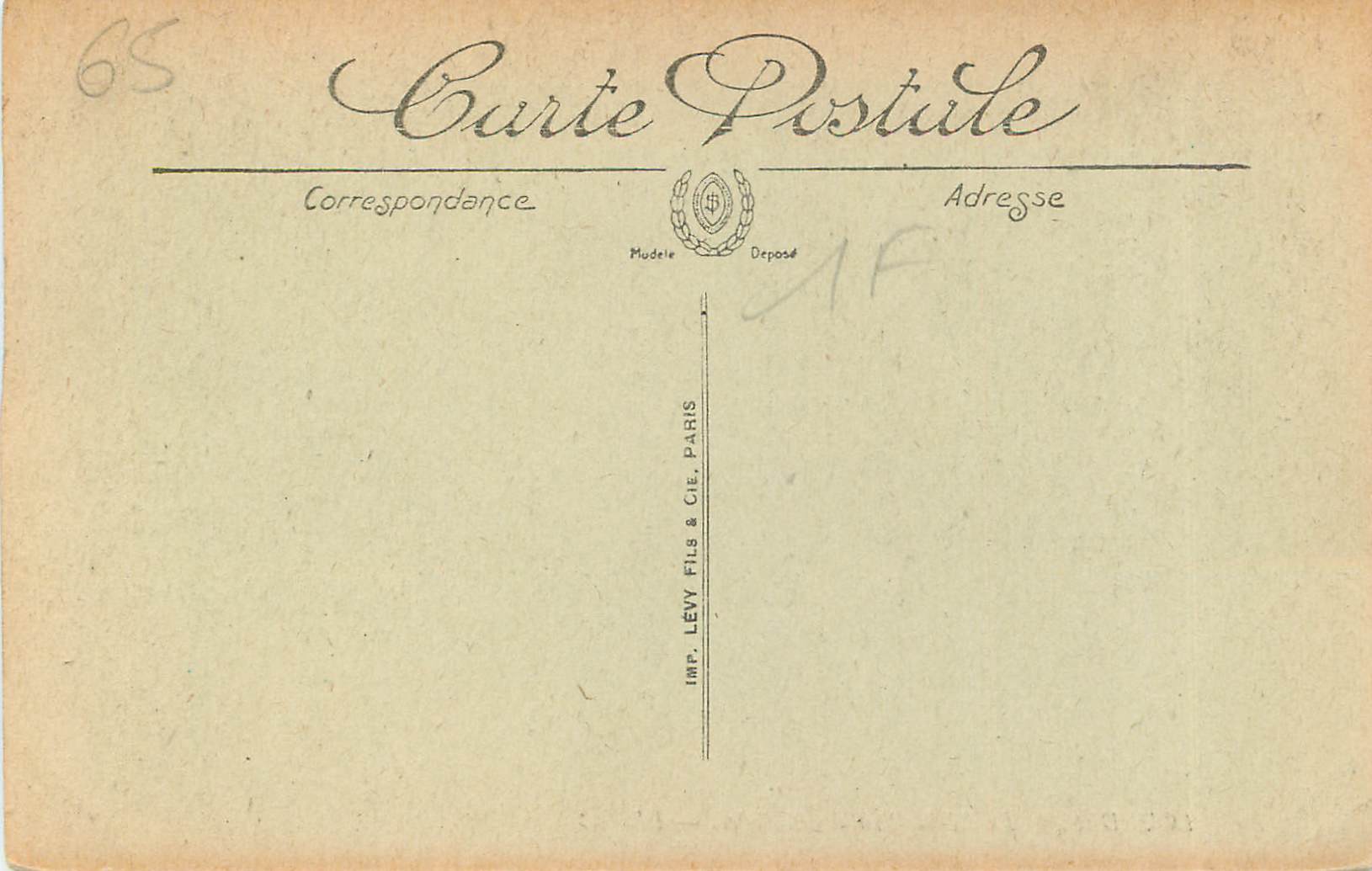 CPA Lourdes La Benediction des Malades  — Verso