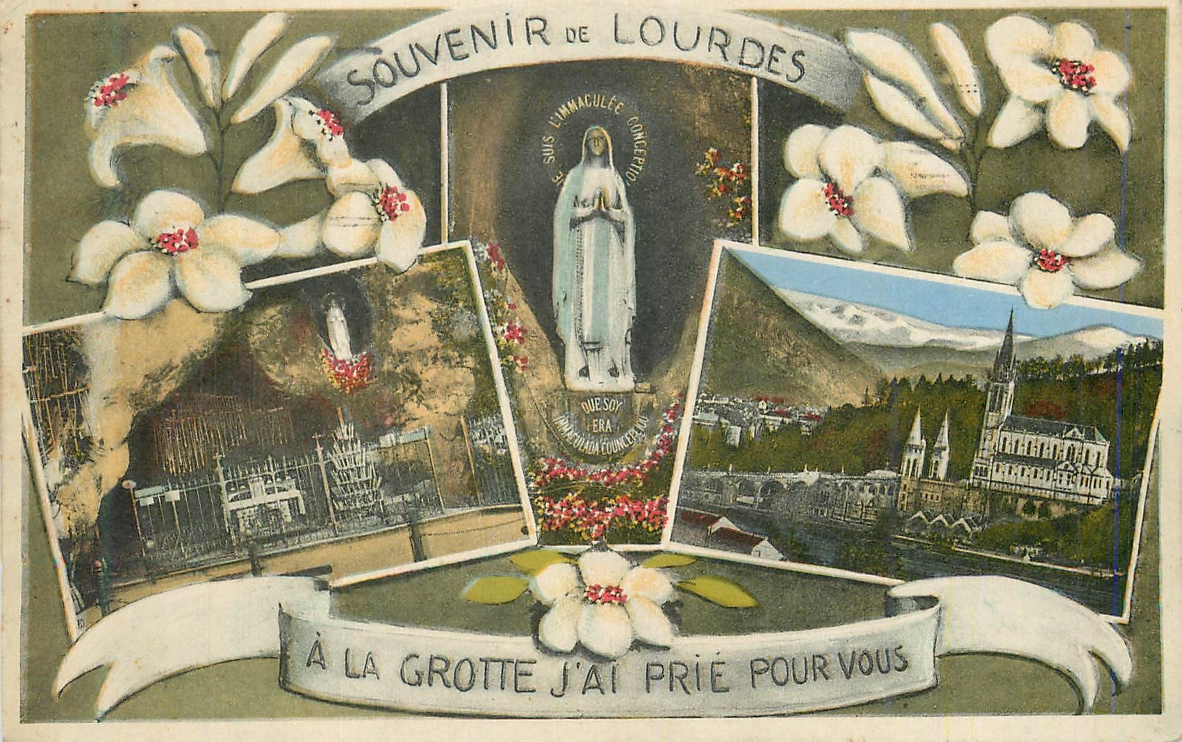 CPA Souvenir de Lourdes 
