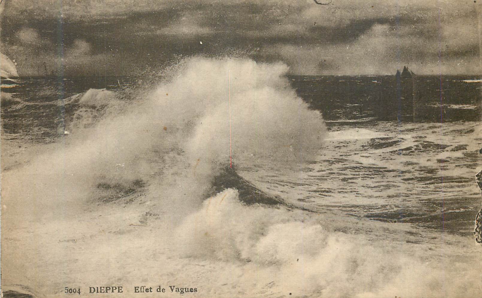 CPA Dieppe Effet de Vagues 