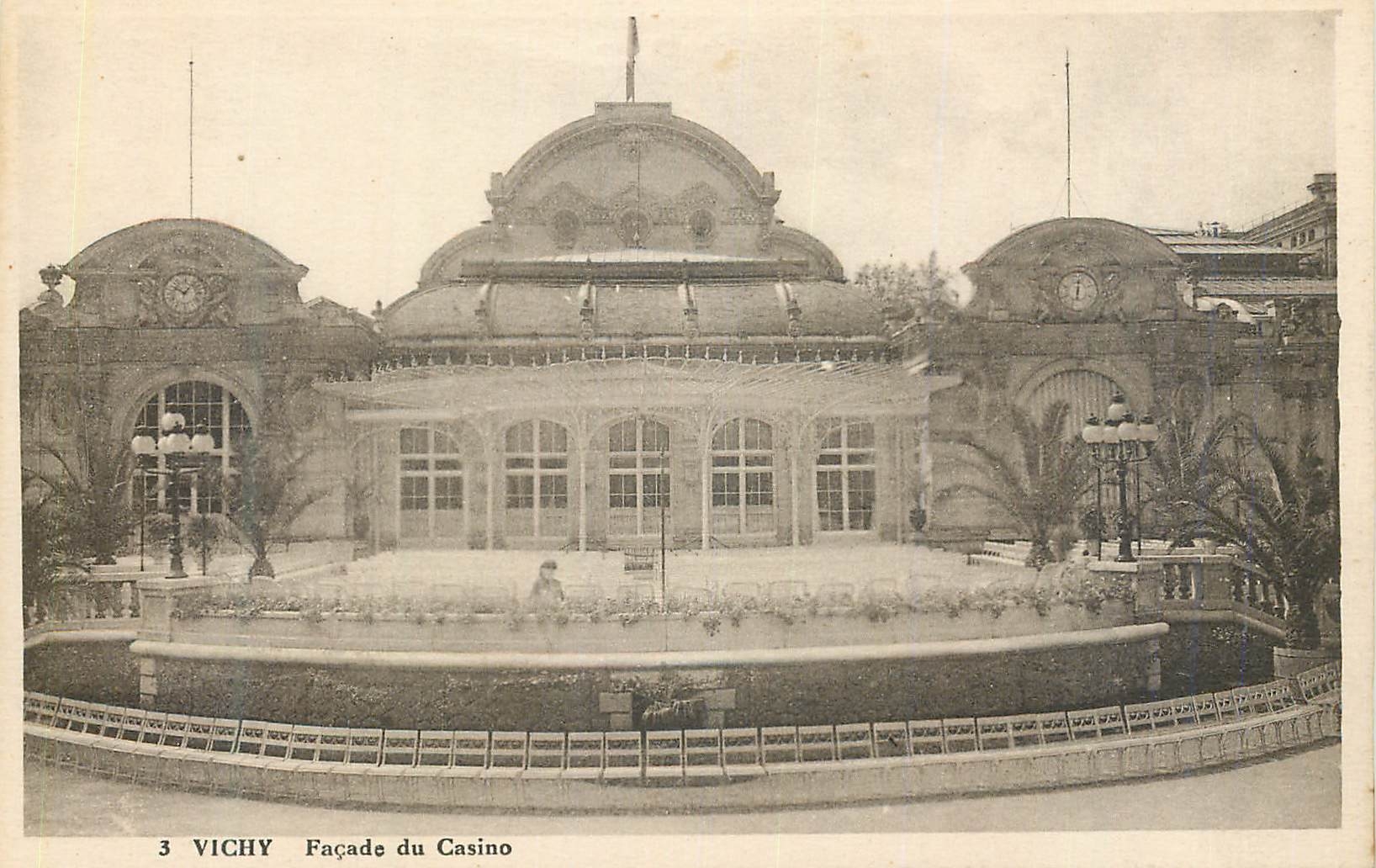 CPA Vichy Facade du Casino 