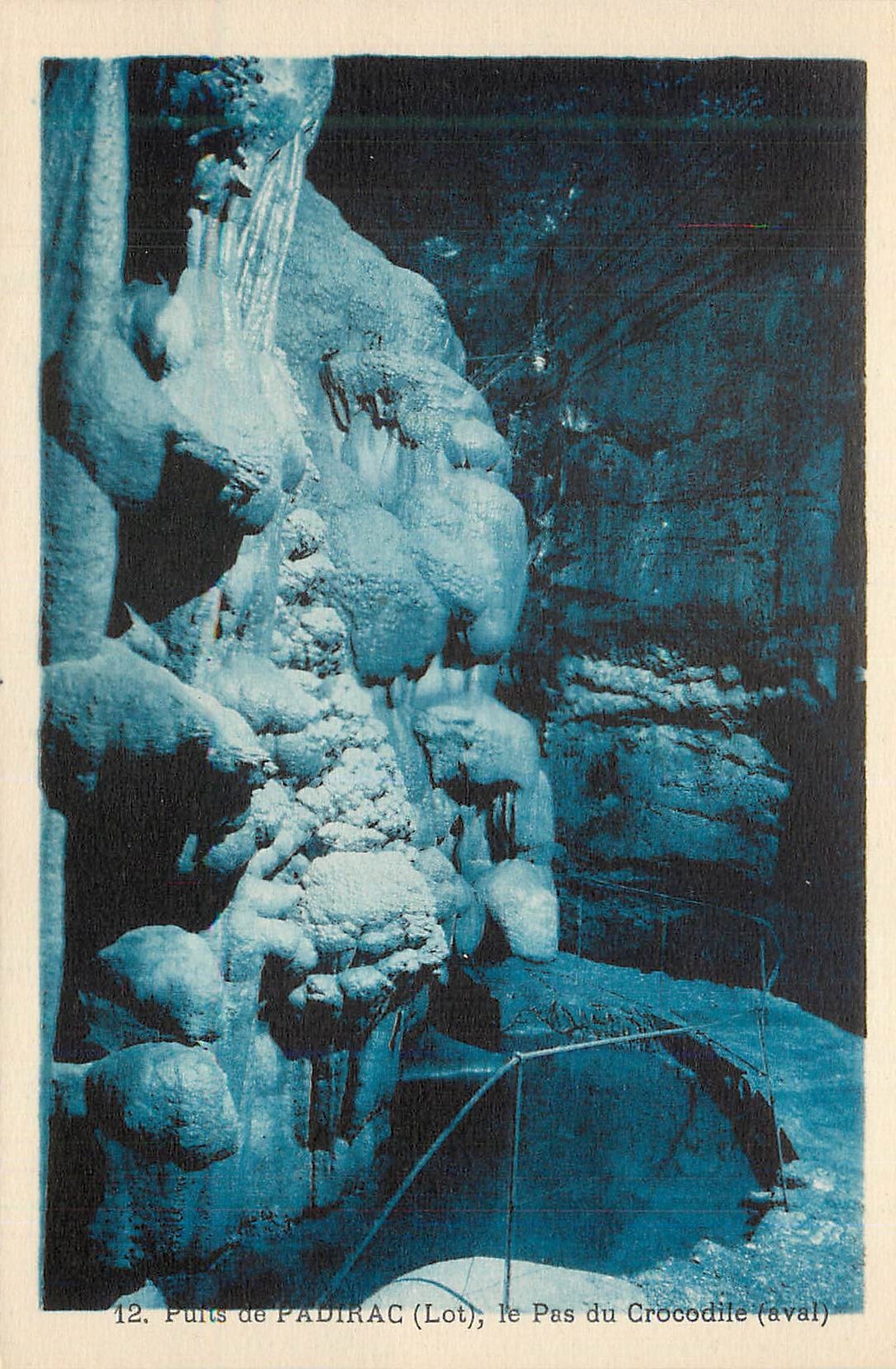 Quelle von Padirac (Lot); Pass des Krokodils (ával)