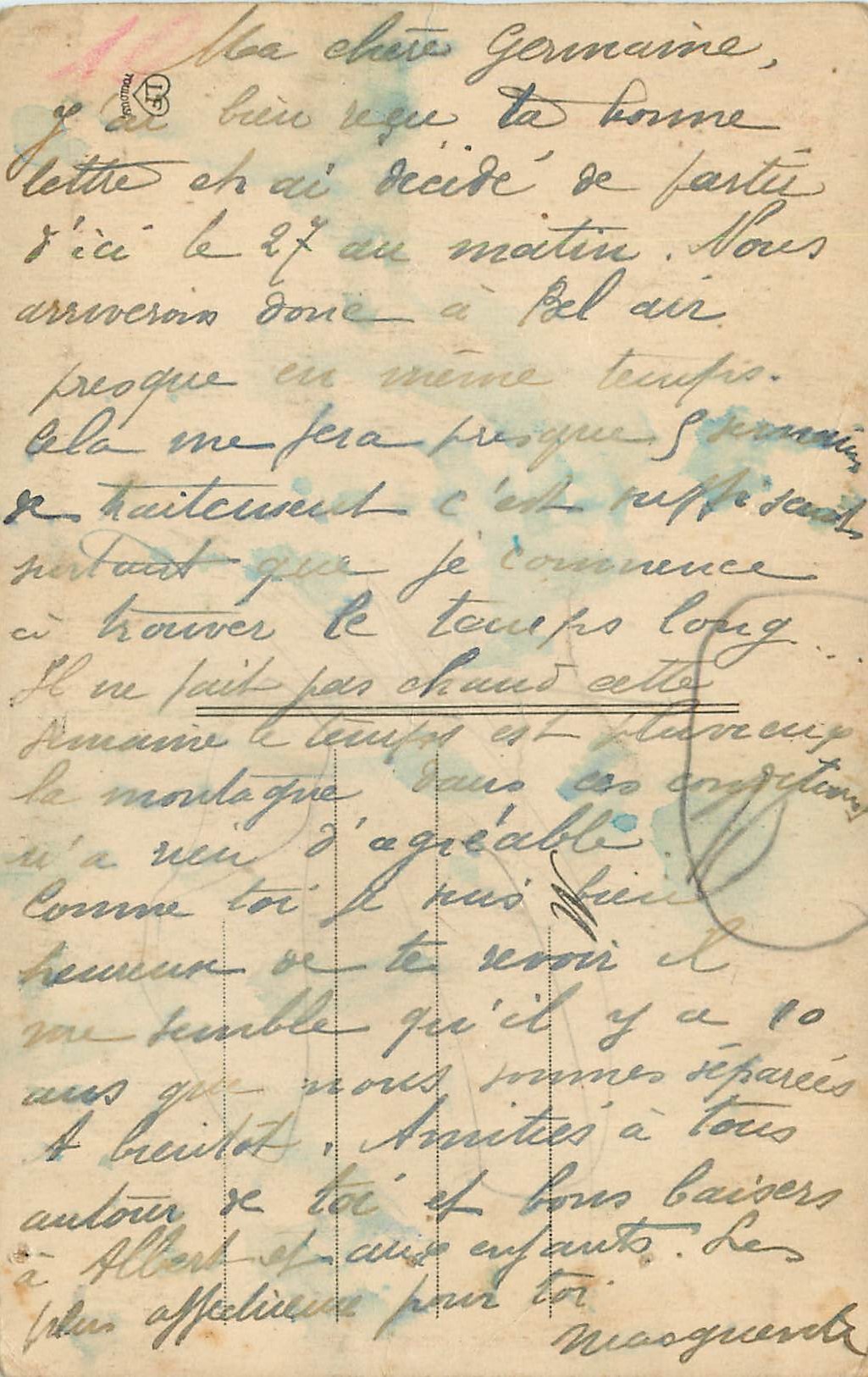 CPA Eaux Bonnes Pic de Ger et Val de la Souade  — Rückseite