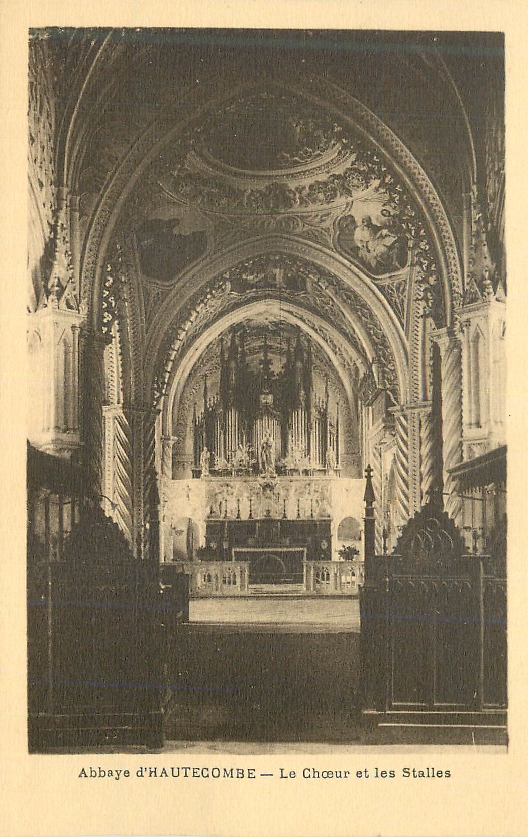 CPA Abbaye d Hautecombe Le Choeur et les Stalles Orgue