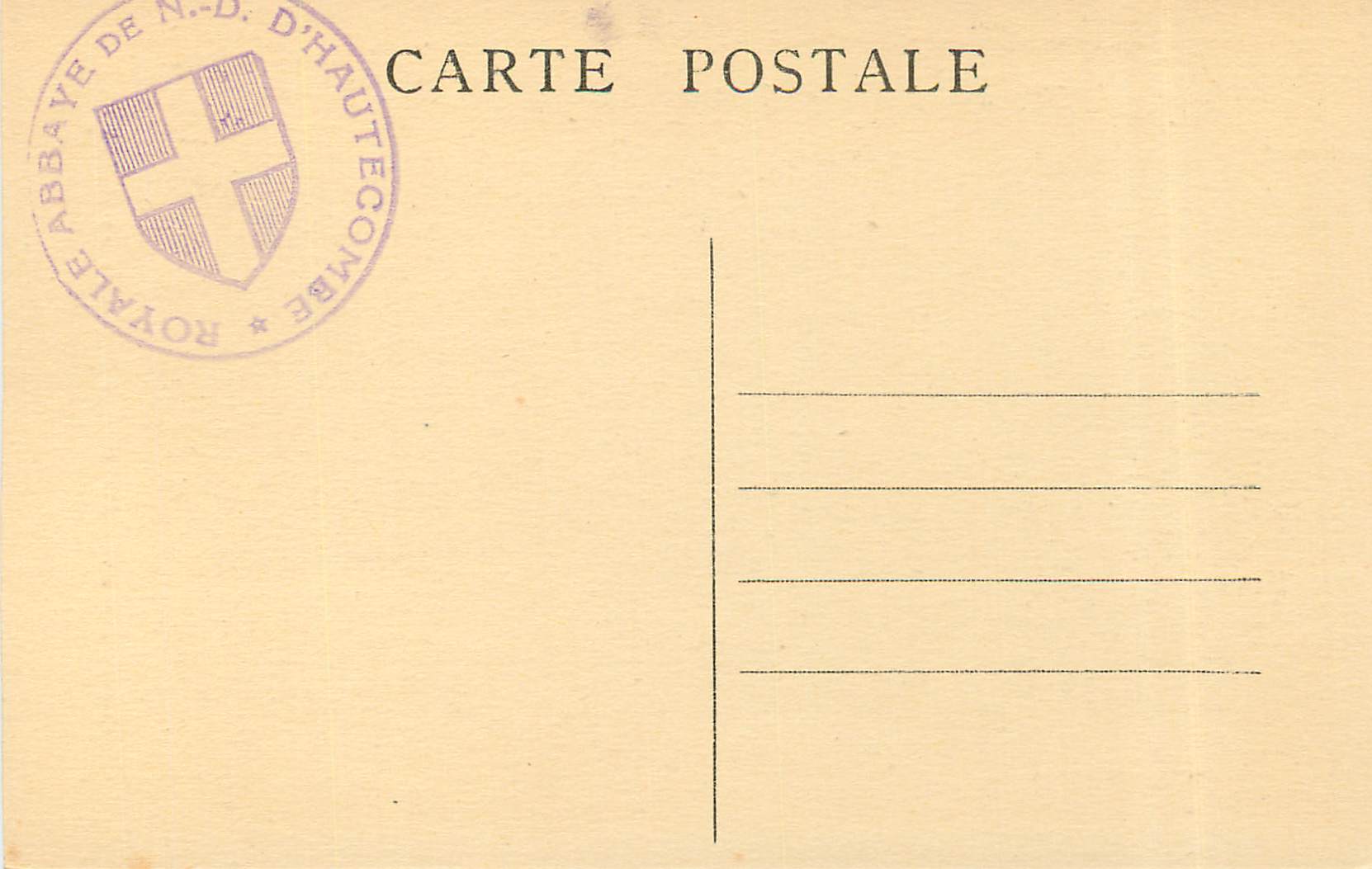 CPA Abbaye d Hautecombe Le Choeur et les Stalles Orgue — Verso