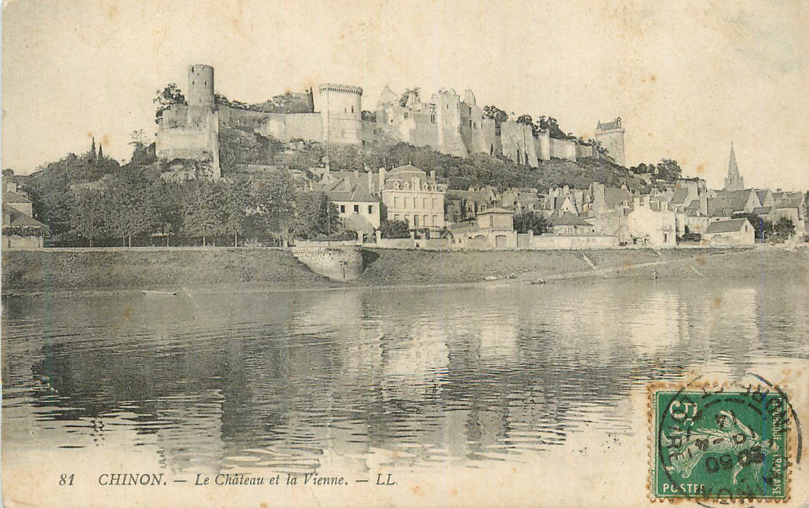 CPA Chinon Le Chateau et la Vienne 