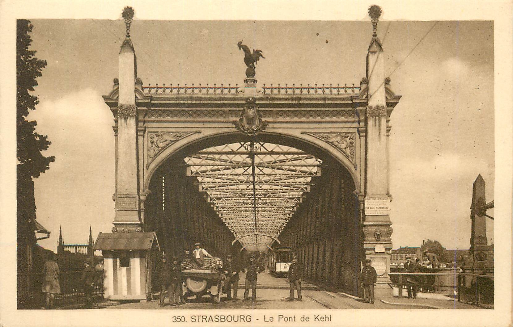 CPA Strasbourg Le Pont de Kehl 