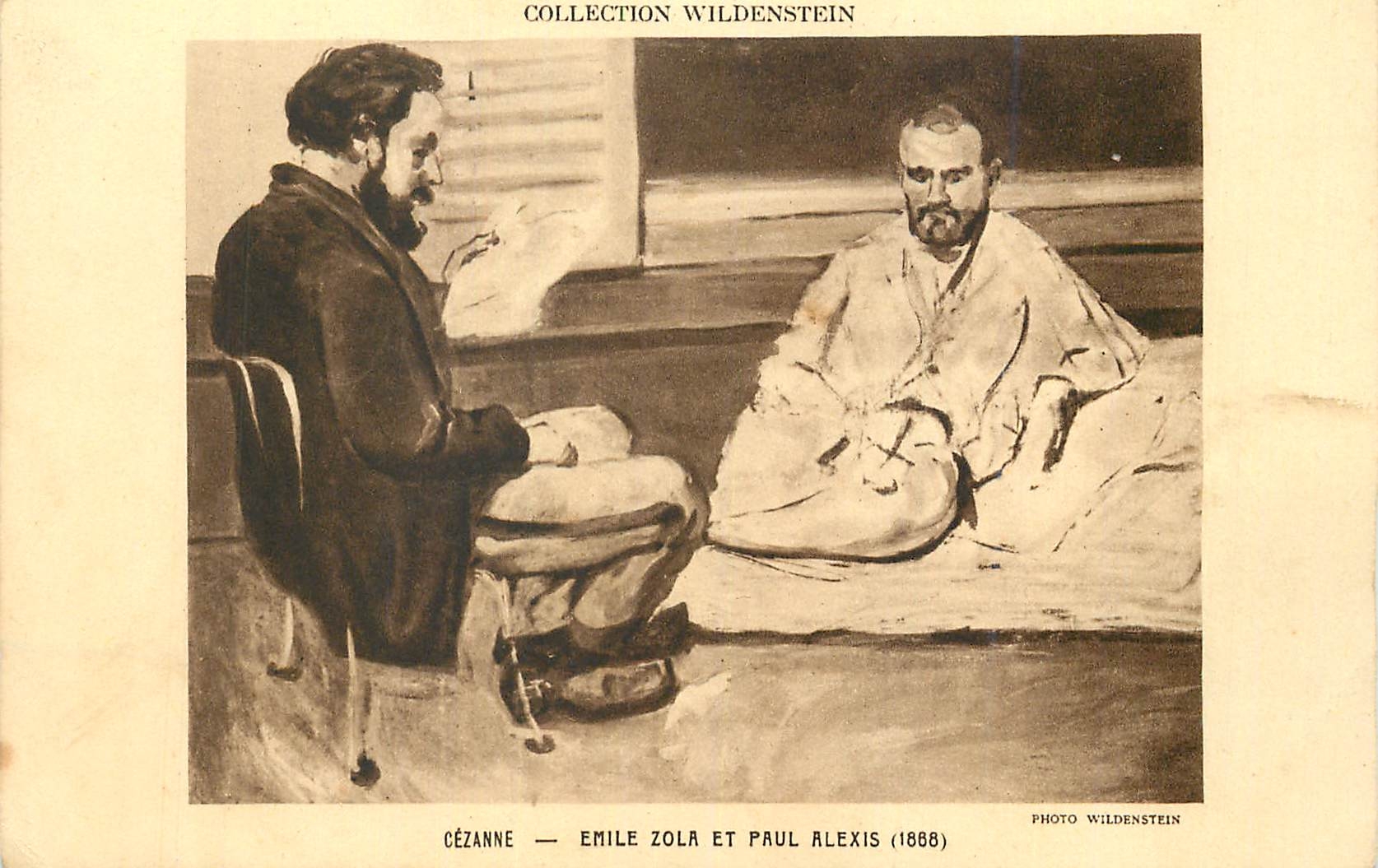 CPA Collection Wildenstein Cezanne Emile Zola et Paul Alexis 